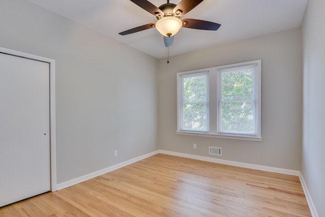 807 Crawford Ave, Augusta, GA 30904 - unfurnished room featuring wood finished floors, baseboards, and a ceiling fan