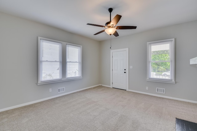 807 Crawford Ave, Augusta, GA 30904 - carpeted empty room with a ceiling fan and baseboards