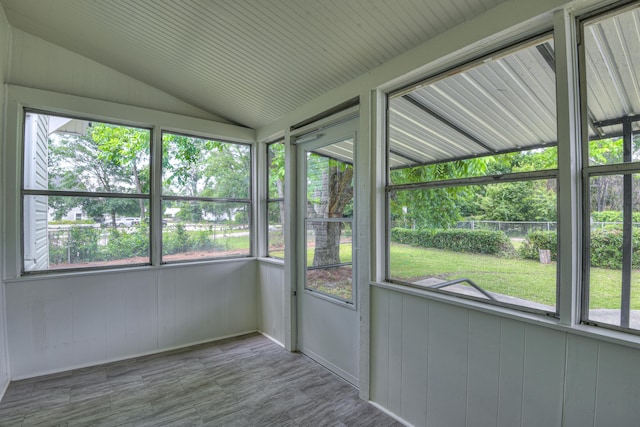 807 Crawford Ave, Augusta, GA 30904 - unfurnished sunroom featuring vaulted ceiling