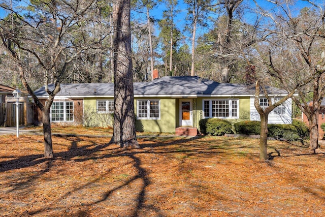 view of ranch-style home