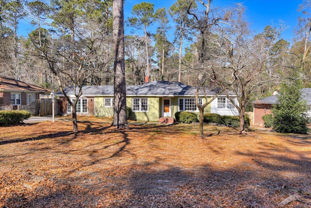 view of ranch-style house