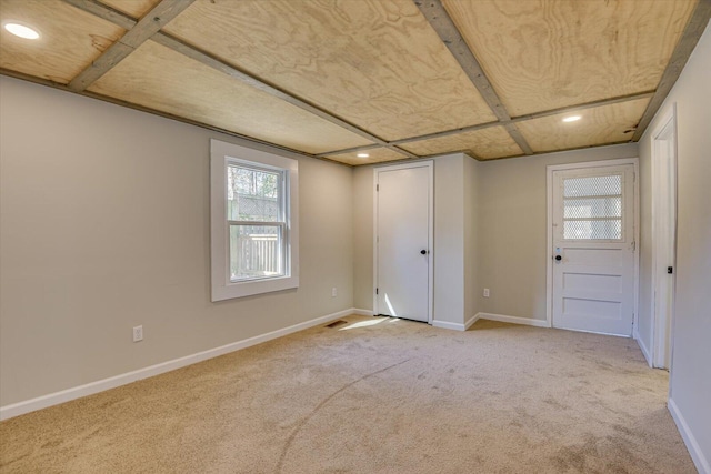 view of carpeted empty room