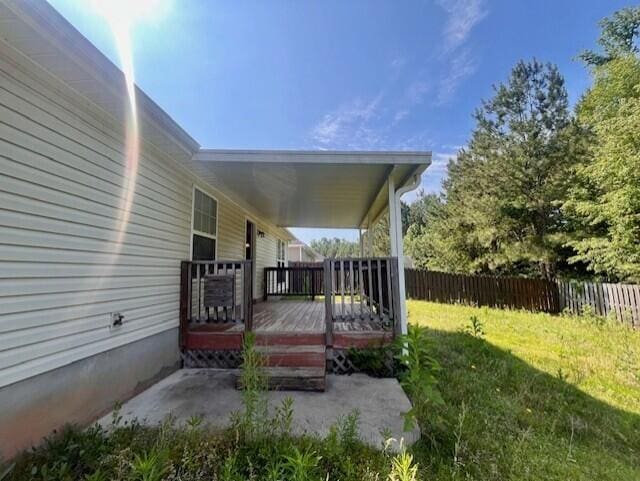 510 Lory Ln, Grovetown, GA 30813 - view of yard featuring a wooden deck