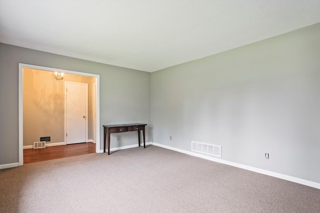 2901 Sussex Rd, Augusta, GA 30904 - spare room with carpet flooring, baseboards, and a chandelier