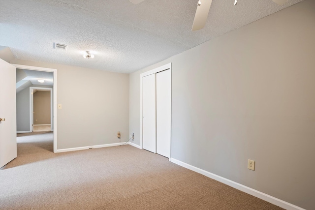 2901 Sussex Rd, Augusta, GA 30904 - spare room featuring carpet floors, a textured ceiling, baseboards, and ceiling fan