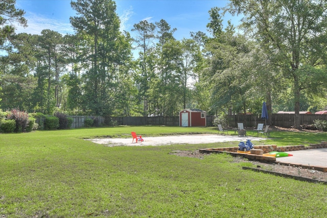 819 Cape Cod Ct, Evans, GA 30809 - fenced backyard featuring a storage shed and a patio