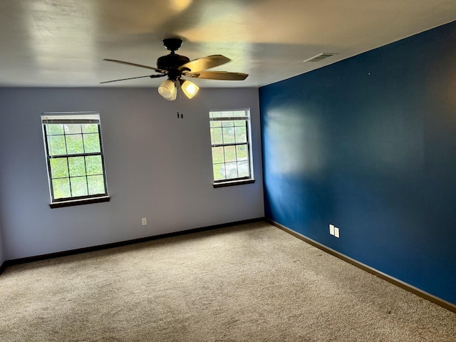3777 Pine Ridge Run, Martinez, GA 30907 - carpeted empty room featuring a ceiling fan and baseboards