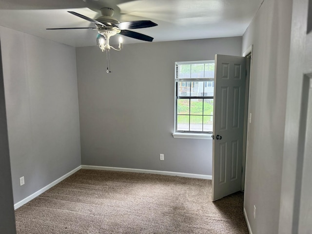 3777 Pine Ridge Run, Martinez, GA 30907 - carpeted spare room with ceiling fan and baseboards