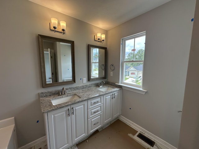 124 Candleberry Dr, North Augusta, SC 29860 - full bath with baseboards and double vanity