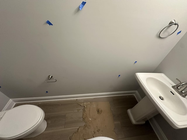 124 Candleberry Dr, North Augusta, SC 29860 - half bath with baseboards and toilet