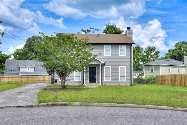 2904 Pleasant Ct, Augusta, GA 30907 - view of front of house with driveway and a chimney