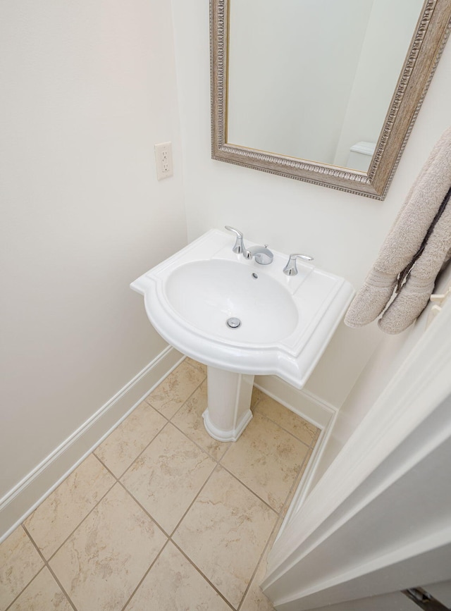 bathroom featuring tile patterned floors