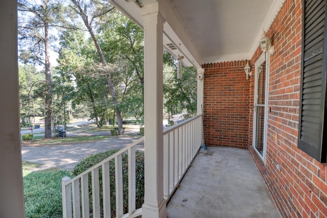 view of balcony