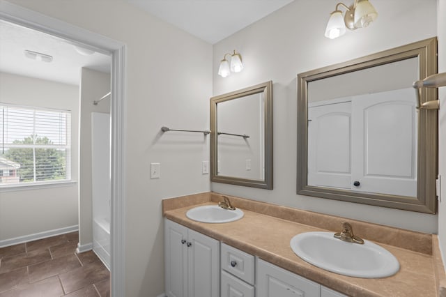 1606 Cedar Hill Dr, Grovetown, GA 30813 - bathroom featuring double vanity and shower / tub combination
