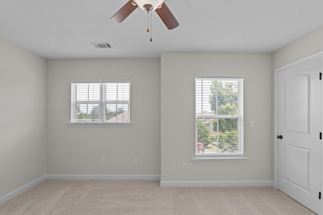 1606 Cedar Hill Dr, Grovetown, GA 30813 - unfurnished room with healthy amount of natural light, carpet flooring, and a ceiling fan