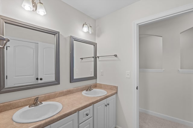 1606 Cedar Hill Dr, Grovetown, GA 30813 - bathroom featuring double vanity and baseboards