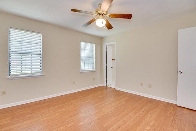 4520 Caliburn Way, Grovetown, GA 30813 - spare room featuring a ceiling fan and light wood-type flooring