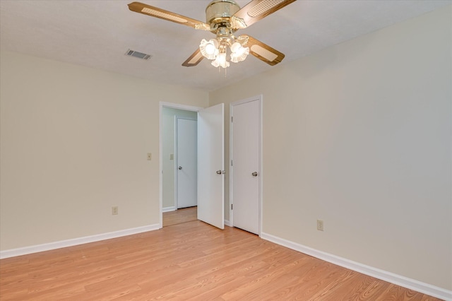 4520 Caliburn Way, Grovetown, GA 30813 - unfurnished room featuring a ceiling fan and light wood-style floors