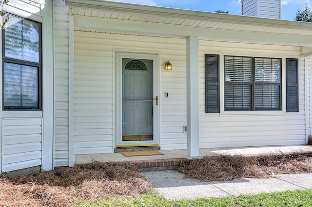 4520 Caliburn Way, Grovetown, GA 30813 - property entrance featuring a chimney and covered porch