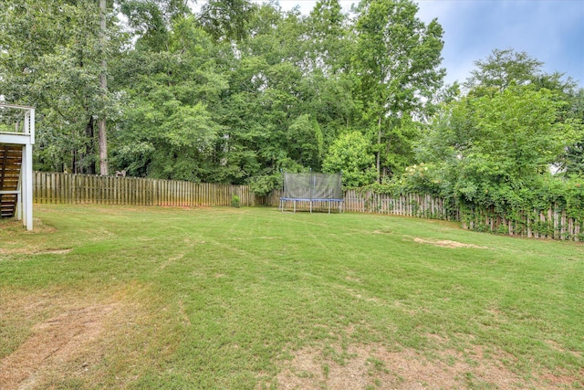 1176 Sumter Landing Cir, Evans, GA 30809 - fenced backyard with a trampoline
