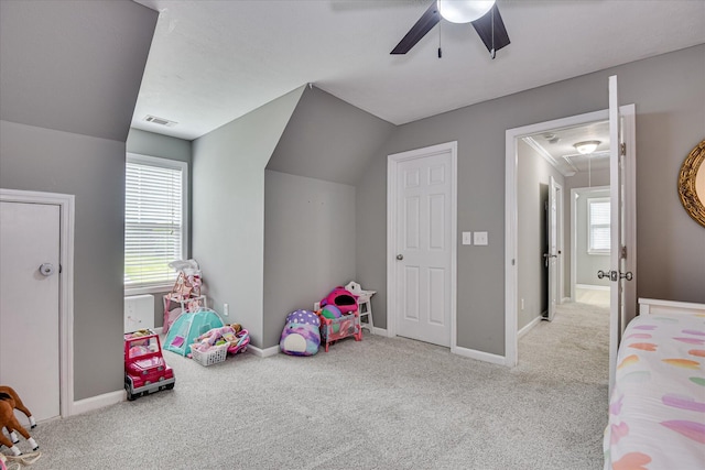 1176 Sumter Landing Cir, Evans, GA 30809 - unfurnished bedroom featuring attic access, carpet flooring, and ceiling fan