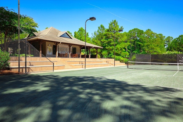 view of tennis court