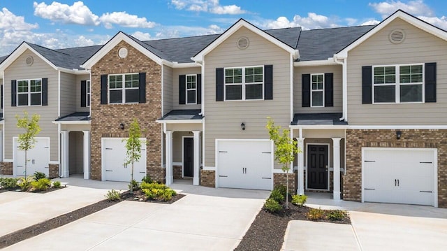 view of property with a garage