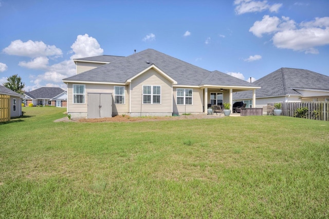 1391 Ackerman Dr, Graniteville, SC 29829 - rear view of property with a ceiling fan and a patio area
