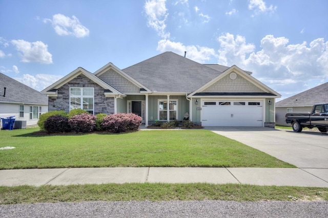 1391 Ackerman Dr, Graniteville, SC 29829 - craftsman inspired home with board and batten siding, an attached garage, concrete driveway, and a front yard