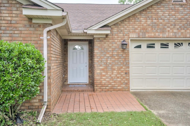 4593 Ashbrook Ct, Martinez, GA 30907 - entrance to property featuring brick siding, roof with shingles, an attached garage, and driveway