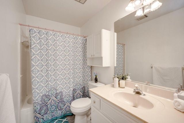 4593 Ashbrook Ct, Martinez, GA 30907 - bathroom with vanity, toilet, and shower / tub combo