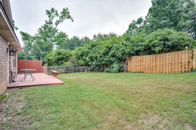 4593 Ashbrook Ct, Martinez, GA 30907 - view of yard with a deck and view of scattered trees