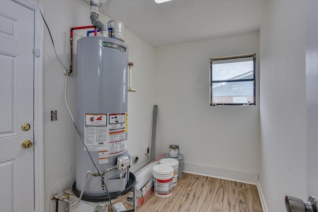 utilities featuring gas water heater