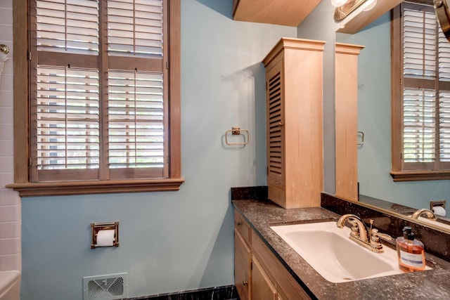 bathroom featuring vanity