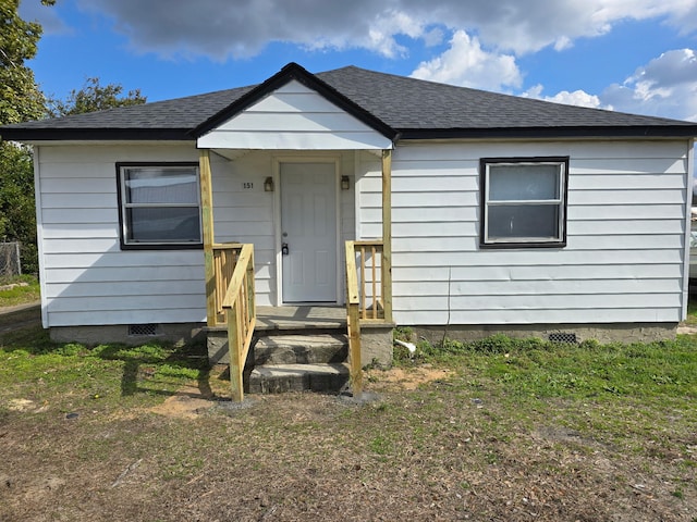 view of bungalow-style home