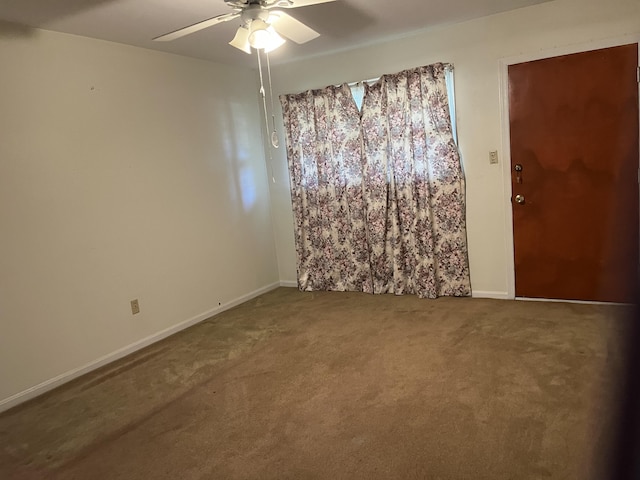 3323 Young Forest Dr, Augusta, GA 30906 - carpeted empty room with a ceiling fan and baseboards