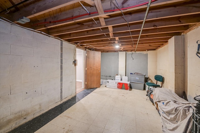 141 Whaley St, Warrenville, SC 29851 - unfinished basement with tile patterned floors
