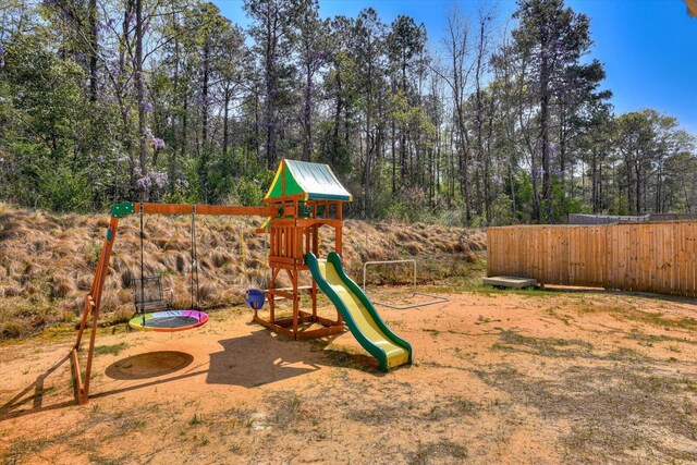 view of jungle gym