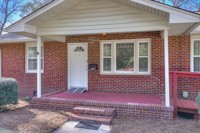 view of front of property with brick siding