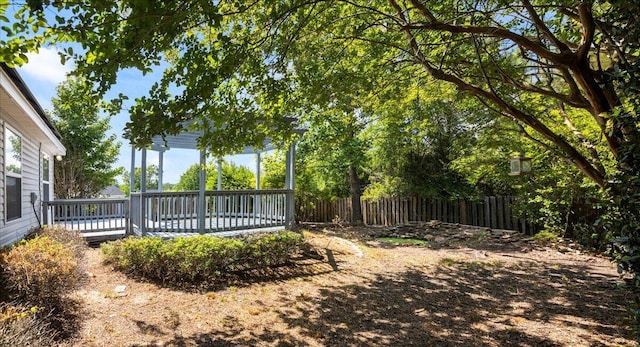 612 Creek Bottom Trl, Grovetown, GA 30813 - view of yard with a deck