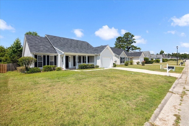 612 Creek Bottom Trl, Grovetown, GA 30813 - view of front of property with a garage, driveway, and a porch