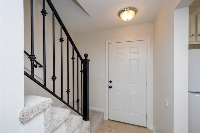 327 Joshua Tree Dr, Martinez, GA 30907 - foyer featuring stairs, baseboards, and light tile patterned floors