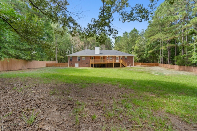 4200 Waters Edge Ln, Appling, GA 30802 - fenced backyard with a deck and stairway