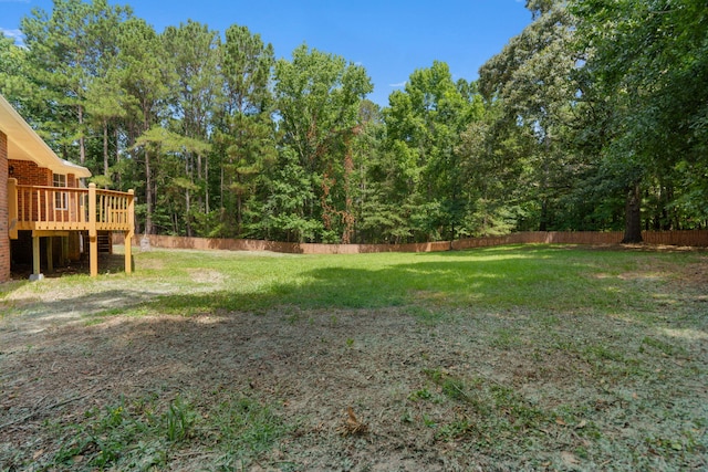 4200 Waters Edge Ln, Appling, GA 30802 - view of yard featuring a deck