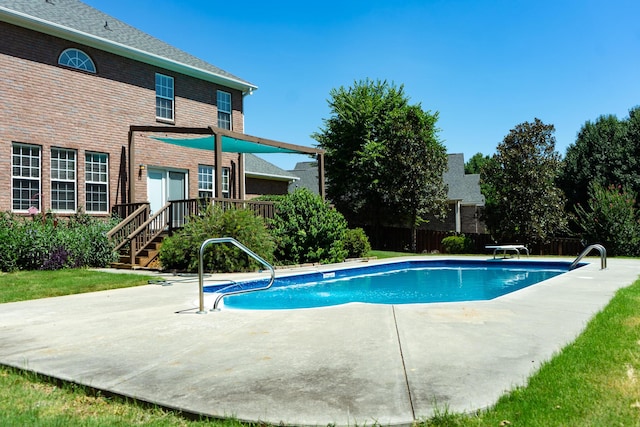 724 Avrett Cir, Evans, GA 30809 - view of swimming pool with a patio and a deck