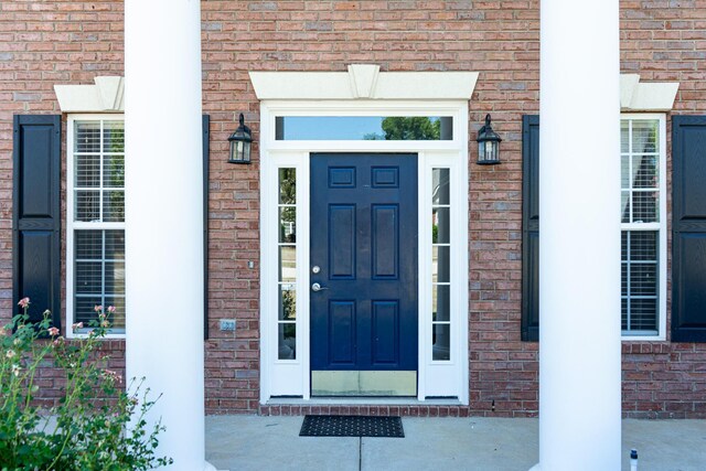 724 Avrett Cir, Evans, GA 30809 - doorway to property with brick siding