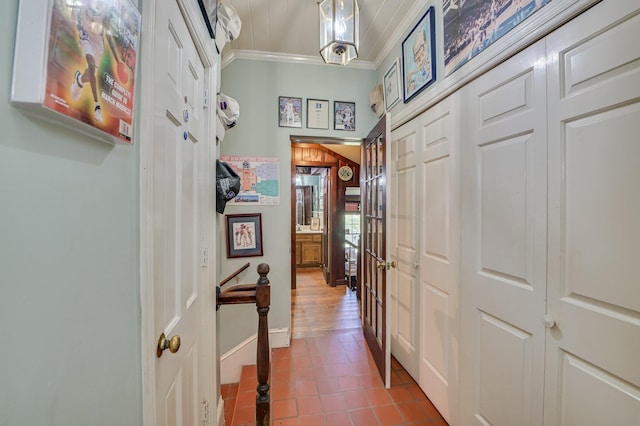 3410 Walton Way, Augusta, GA 30909 - corridor featuring crown molding and tile patterned flooring