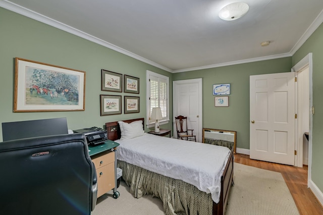 3410 Walton Way, Augusta, GA 30909 - bedroom with ornamental molding and light wood finished floors
