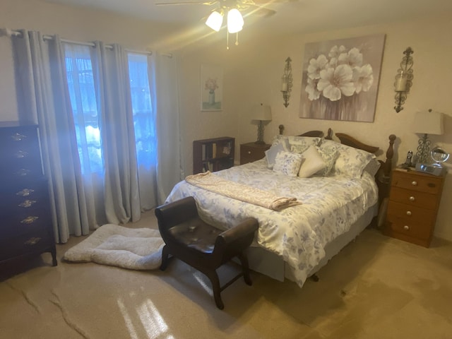2304 Lebaum Ct, Augusta, GA 30906 - bedroom featuring multiple windows, light colored carpet, and ceiling fan