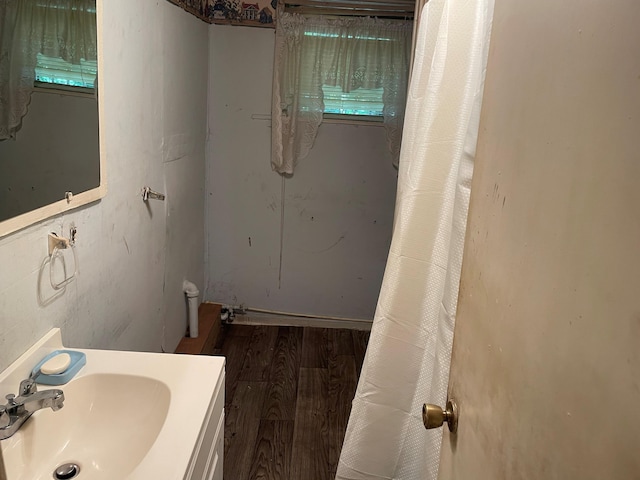 1466 Swanee Quintet Blvd, Augusta, GA 30901 - bathroom with wood finished floors and vanity
